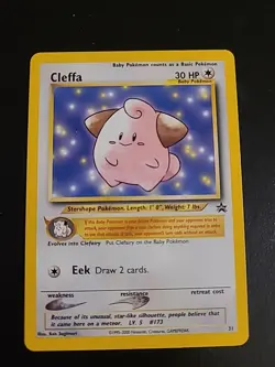 Cleffa 31 Wizards Black Star Promo - Pokemon TCG WOTC Vintage LP - Image 1