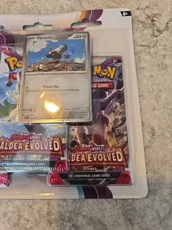 Pokemon TCG Paldea Evolved 3 Pack Blister With Varoom Promo - Image 4