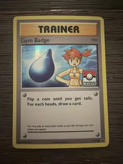 Gym Badge (Misty) XY204 Holo XY Promos League Stamped Pokemon Card - Image 1