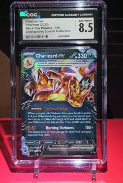 Pokemon Charizard ex 054/091 SV: Paldean Fates Double Rare Holo CGC 8.5 Card - Image 1