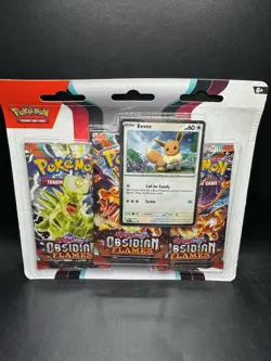 Pokemon TCG: Obsidian Flames 3 Pack Blister - Eevee - Image 1