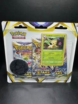 Brilliant Stars 3 Booster Pack Blister Leafeon Pokemon Card TCG Brand New Sealed - Image 1