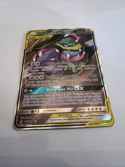 Pokemon Muk & Alolan Muk GX TAG TEAM Full Art Ultra Rare Holo 197/214 - Image 2