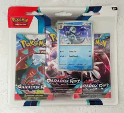 Pokemon TCG: Paradox Rift - Scarlet & Violet - 3 Pack Blister - Factory Sealed - Image 1