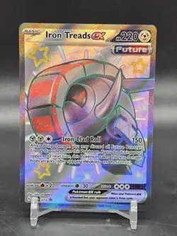 Iron Treads ex - SVP073 Full Art Shiny Promo Pokemon - NM/MINT - Image 1