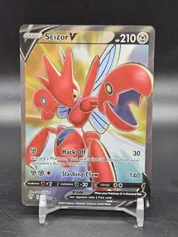 Scizor V 183/189 Full Art Ultra Rare Holo Pokemon Trading Card Game | NM - Image 1