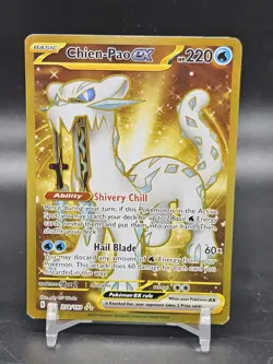 Pokemon TCG Chien-Pao EX Hyper Rare Card Sv02 Paldea Evolved 274/193 - Image 1