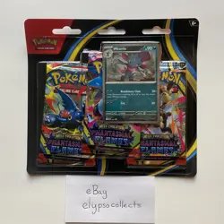 Pokemon TCG Mega Evolution PHANTASMAL FLAMES WEAVILE 3-Pack Blister - Sealed - Image 1