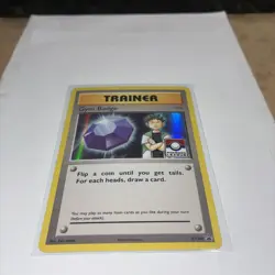 Pokemon League Gym Badge Brock Holo XY203 Black Star Promo FOIL HAS SCRATCH - Image 1