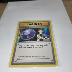 Pokemon League Gym Badge Brock Holo XY203 Black Star Promo FOIL HAS SCRATCH - Image 3
