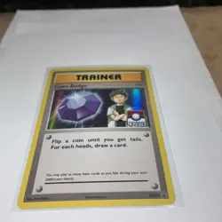 Pokemon League Gym Badge Brock Holo XY203 Black Star Promo FOIL HAS SCRATCH - Image 4