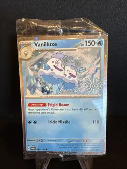 2023 Pokemon-Vanilluxe 045/182-Holiday Advent Calendar-Sealed Cosmos Holo - Image 1
