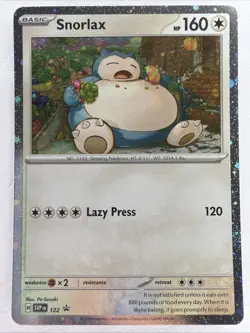 Snorlax SVP 122 - Cosmo Holo Black Star Promo - Pokemon NM * - Image 1