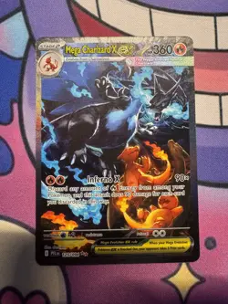 Mega Charizard X EX SIR 125/094 Phantasmal Flames Full Art Pokemon TCG NM - Image 1
