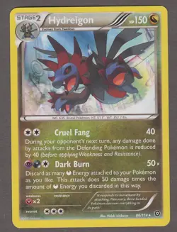 Hydreigon 86/114 XY Steam Siege Rare Holo Dragon Pokemon Card 2016 NM - Image 1