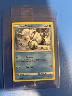 Build a Bear Pokemon Card Alolan Vulpix Promo Trading Card TCG SEALED NEW - Image 1