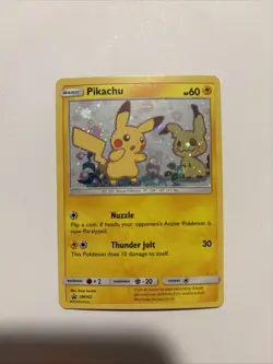 Pokemon 2019 Pikachu SM162 Sun & Moon Black Star Promo Holo Card MP - Image 1