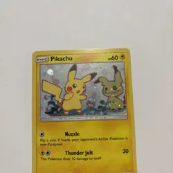 Pokemon 2019 Pikachu SM162 Sun & Moon Black Star Promo Holo Card MP - Image 2