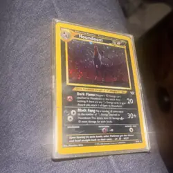 Pokemon TCG Houndoom 8/64 Neo Revelation Double Holo Error 2001 - Image 3