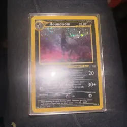 Pokemon TCG Houndoom 8/64 Neo Revelation Double Holo Error 2001 - Image 4