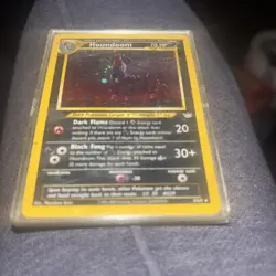 Pokemon TCG Houndoom 8/64 Neo Revelation Double Holo Error 2001 - Image 5