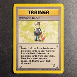 Pokemon Trader - 106/130 - Base Set 2 - Pokemon - Rare - Played - Image 1