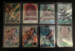 One Piece TCG Japanese CARD LOT (gold Don, Alt Art Leader,Alt Art,sec,sr) - Image 1