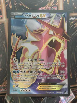 Pokemon Gyarados-EX TCG Full Art Holo Card Breakpoint 114/122 Ultra Rare - Image 3