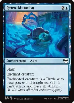 ~ Retro-Mutation ~ NM Foil ~ Teenage Mutant Ninja Turtles ~ MTG ~ - Image 1