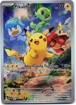 Pikachu Promo SV: Scarlet & Violet Promo Cards SVP Lightning Holofoil 027 NM - Image 1