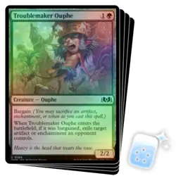 FOIL TROUBLEMAKER OUPHE X4 Wilds Of Eldraine WOE Magic MTG MINT CARD - Image 1