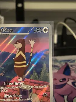 Pokemon TCG Watchog 153/086 White Flare Illustration Rare Card NM/M Condition - Image 4