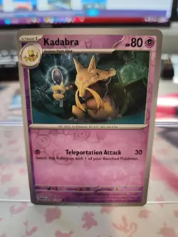 Pokemon TCG Kadabra Scarlet & Violet - 151 064/165 Reverse Holo Uncommon NM Card - Image 1