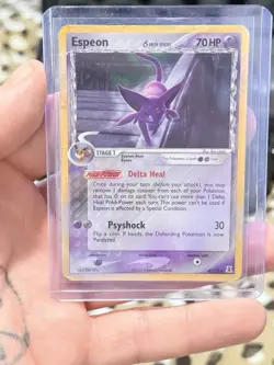 Espeon Delta Series Heavy Play HP Raw Pokemon Card TCG 4/113 - Image 1