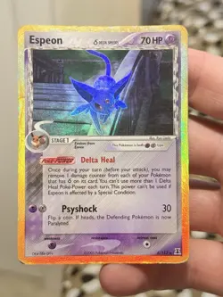 Espeon Delta Series Heavy Play HP Raw Pokemon Card TCG 4/113 - Image 2