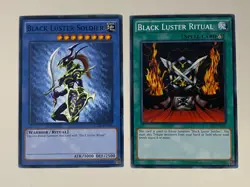 Yugioh - Black Luster Soldier + Ritual - LP - Plus Free Holographic Card - Image 1
