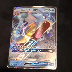 Pokemon Gyarados GX ultra rare SM212 Full Art Promo Holo GX Card SM Set English - Image 1