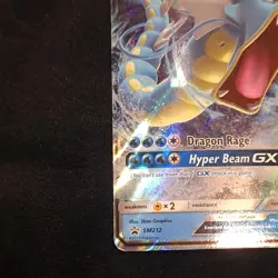 Pokemon Gyarados GX ultra rare SM212 Full Art Promo Holo GX Card SM Set English - Image 4
