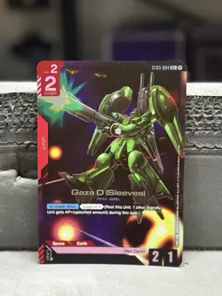 Gundam Card Game Gaza D (Sleeves) - ST03-004 Common + English Foil Edition - Image 1