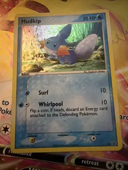 Mudkip 018 Nintendo Promos Holographic Pokemon Card Fermi Bubbles Grading D- - Image 1
