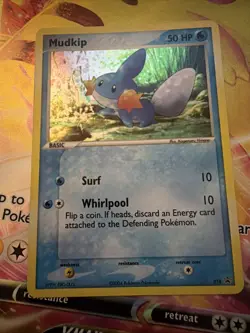 Mudkip 018 Nintendo Promos Holographic Pokemon Card Fermi Bubbles Grading D- - Image 3