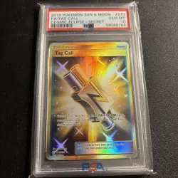 Pokemon PSA 10 TCG Tag Call 270/236 Cosmic Eclipse Secret Rare Card Full Art - Image 1