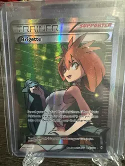 Pokemon TCG Brigette Holo Full Art Ultra Rare Trainer Card Breakthrough 161/162 - Image 3