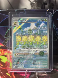 Pokemon TCG Sunflora Illustration Rare Card 169/167 Twilight Masquerade Sv06 - Image 1