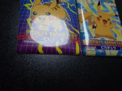 Pokemon Bandai Promo Waterproof Bathroom Menko Card Pikachu x2 #6129 PLAY - Image 3