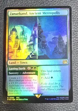 Zanarkand, Ancient Metropolis Final Fantasy Foil MTG LP Magic Card - Image 1