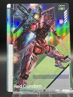 Carddass GUNDAM CARD COLLECTION GQuuuuuuX BANDAI 004 Red Gundam - Image 1