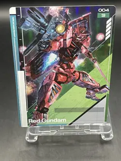 Carddass GUNDAM CARD COLLECTION GQuuuuuuX BANDAI 004 Red Gundam - Image 2