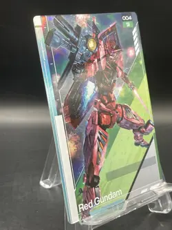 Carddass GUNDAM CARD COLLECTION GQuuuuuuX BANDAI 004 Red Gundam - Image 3