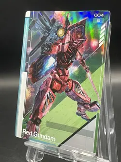 Carddass GUNDAM CARD COLLECTION GQuuuuuuX BANDAI 004 Red Gundam - Image 4